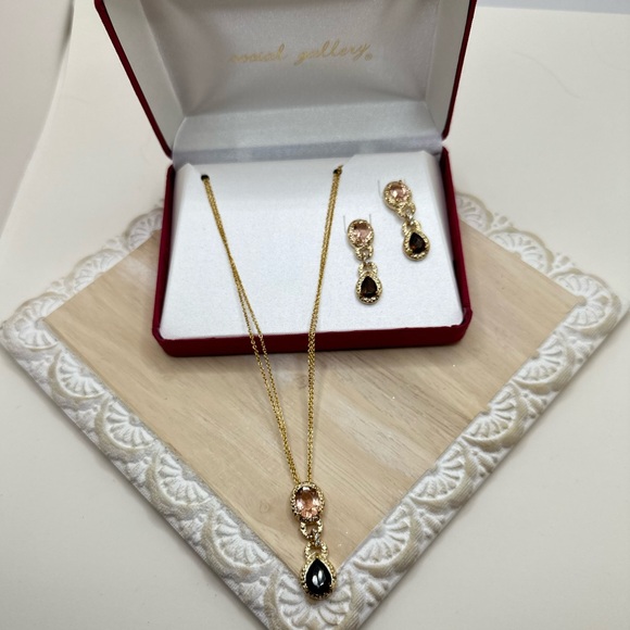 Matching Necklace and Earring Set - Picture 2 of 2